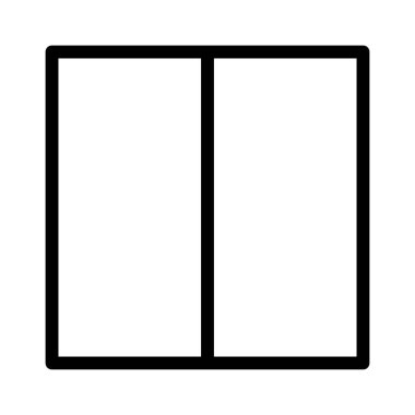 Sütunlar Metin Düzenleyici simgesi, vektör illüstrasyonu