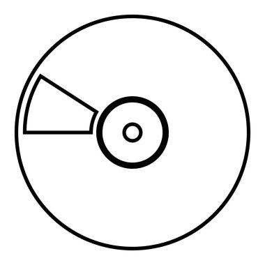 Disk simgesi, vektör çizimi