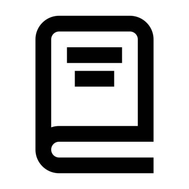 kitap simgesi, vektör illüstrasyonu