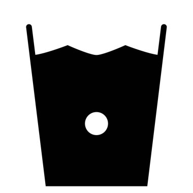 Makine Yıkama simgesi, vektör illüstrasyonu