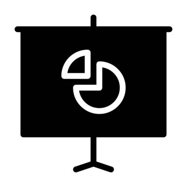 Pasta çizelgesi simgesi, vektör illüstrasyonu