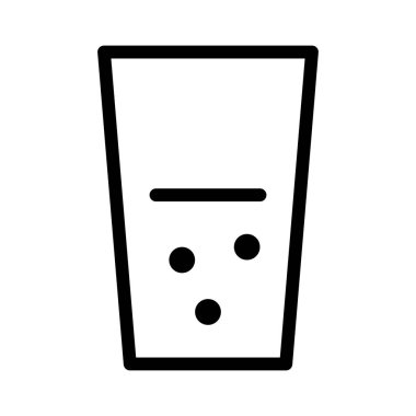 Soda ikonu, vektör illüstrasyonu