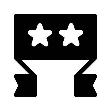 Yıldız simgesi, kalite derecesi, vektör illüstrasyonu
