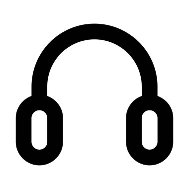 kulaklık simgesi, vektör illüstrasyonu