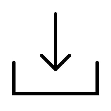 Gelen kutusu simgesi, vektör illüstrasyonu