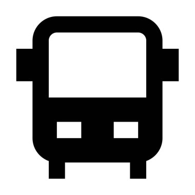 Okul yolu simgesi, vektör illüstrasyonu