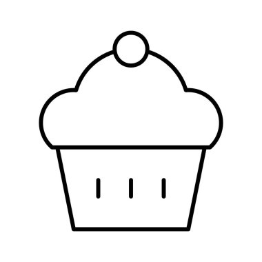 Kek Fırını simgesi, vektör illüstrasyonu