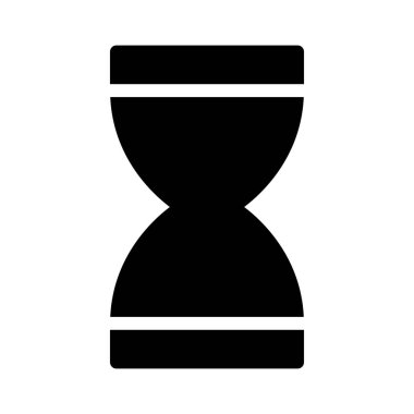 Kum saati simgesi, vektör illüstrasyonu