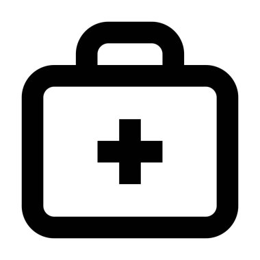 Poşet İlaç simgesi, vektör illüstrasyonu