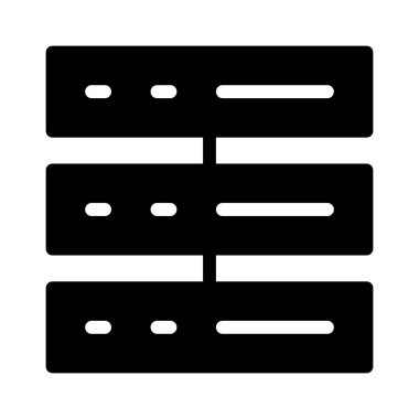 Sunucu Çalışma Ofisi İş simgesi, vektör illüstrasyonu