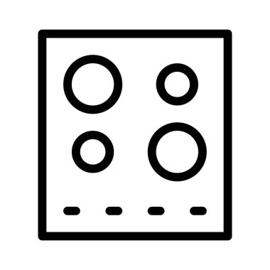 yemek ikonu, vektör illüstrasyonu