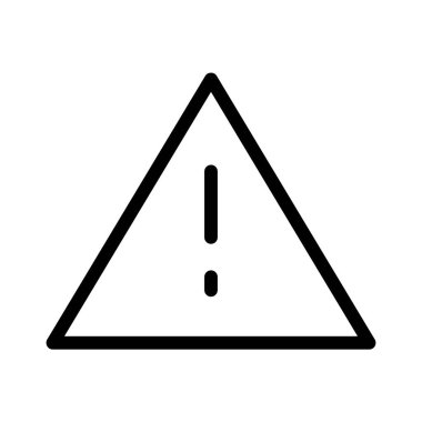 uyarı simgesi, vektör illüstrasyonu 