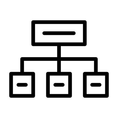 Durum haritası hiyerarşi simgesi, vektör illüstrasyonu