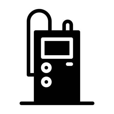 benzin istasyonu simgesi, vektör illüstrasyonu 