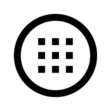 Izgara simgesi, vektör illüstrasyonu