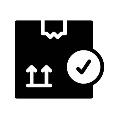 Gönderilebilir Paket simgesi, vektör illüstrasyonu