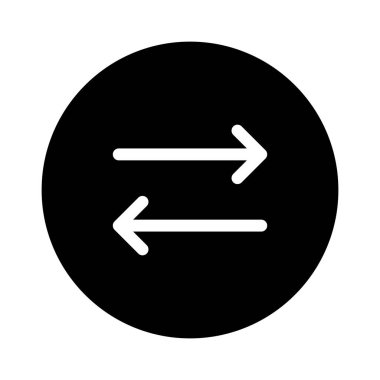  Değiştirme simgesi, vektör illüstrasyonu