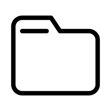 Beyaz arkaplanda dizin simgesi, vektör illüstrasyonu