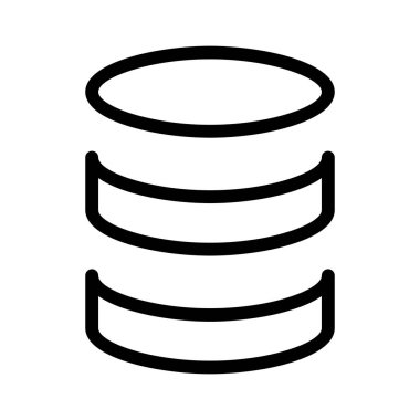 Veritabanı Bilgisayar simgesi, vektör illüstrasyonu