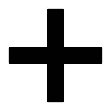 Artı simgesi ekle, vektör illüstrasyonu   