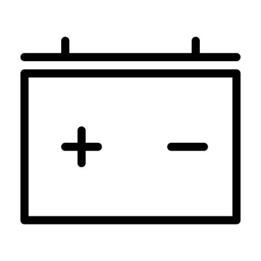 pil simgesi, vektör illüstrasyonu