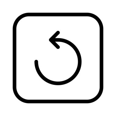 Arrow simgesi, vektör illüstrasyonunu tekrarla  