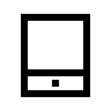 Tablet Ortam simgesi, vektör illüstrasyonu