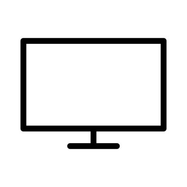  TV simgesi, vektör illüstrasyonu  