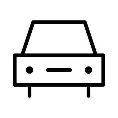 araba simgesi, vektör illüstrasyonu