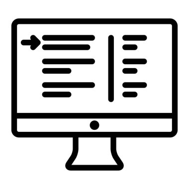 Arama Motoru Seo simgesi, vektör illüstrasyonu