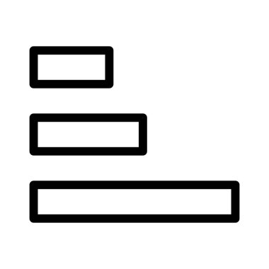 bar çizelgesi simgesi, vektör illüstrasyonu