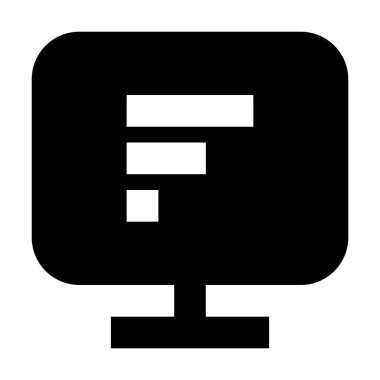 Beyaz arkaplan, vektör illüstrasyonunda simgeyi göster