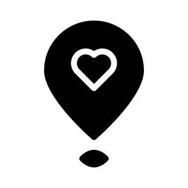 konum pin simgesi, vektör illüstrasyonu