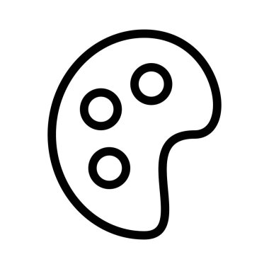 Palet simgesini boya, vektör illüstrasyonu