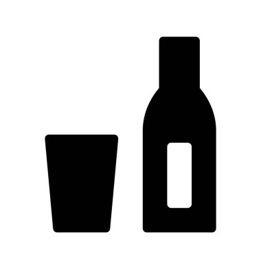 içecek simgesi, vektör illüstrasyonu