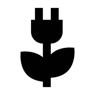 Yeşil Enerji simgesi, vektör illüstrasyonu