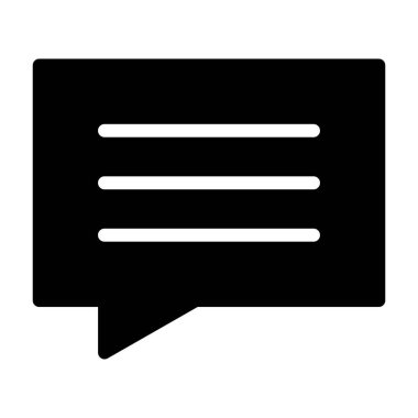 konuşma balonu simgesi, vektör illüstrasyonu