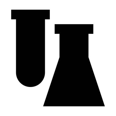 Laboratuar simgesi, vektör illüstrasyonu