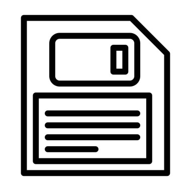 Disk simgesi, vektör çizimi