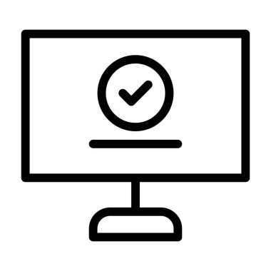 Sistem Denetimi Arayüz simgesi, vektör illüstrasyonu