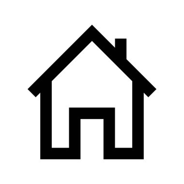 ev simgesi, vektör illüstrasyonu