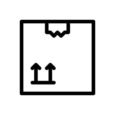 paket simgesi, vektör çizimi