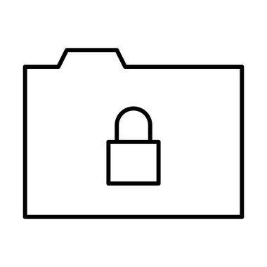 Beyaz arkaplanda çok gizli simge, vektör illüstrasyonu