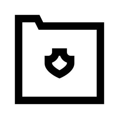 Beyaz arkaplanda Kalkan simgesi olan dizin, vektör illüstrasyonu