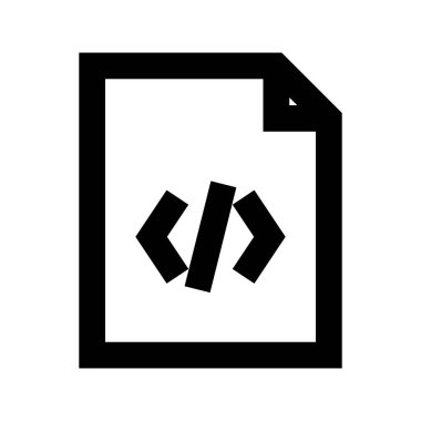 Beyaz arkaplan üzerindeki belge simgesi, vektör illüstrasyonu