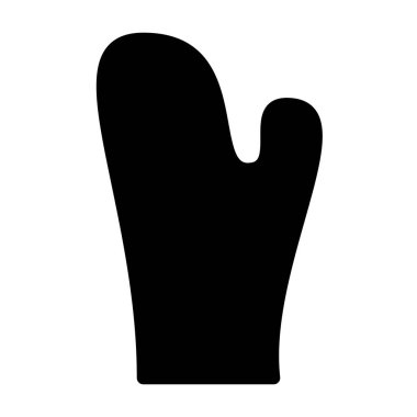 Eldiven simgesi, vektör illüstrasyonu