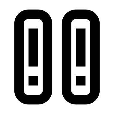 Beyaz arkaplanda dizin simgesi, vektör illüstrasyonu