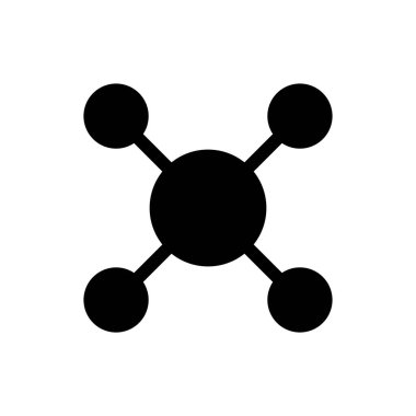  Bağlantı Ağı simgesi, vektör illüstrasyonu