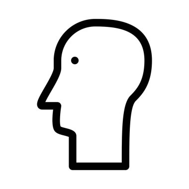 Beyin Tıbbı simgesi, vektör illüstrasyonu