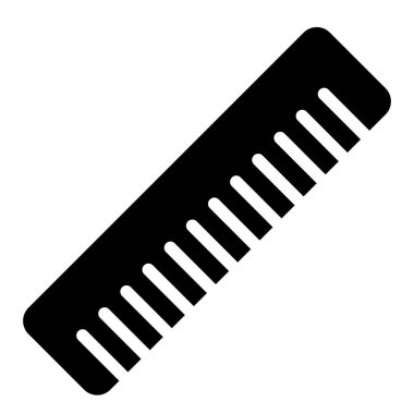 Tarak Kuaförü Barber simgesi, vektör illüstrasyonu